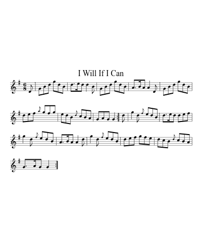 I Will If I Can (Version 2) preview