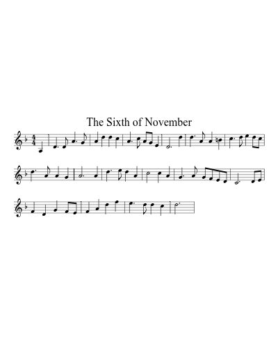 The Sixth of November (Version 2)