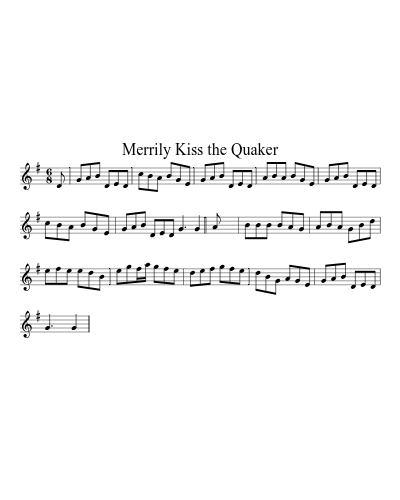 Merrily Kiss the Quaker (Version 4) preview