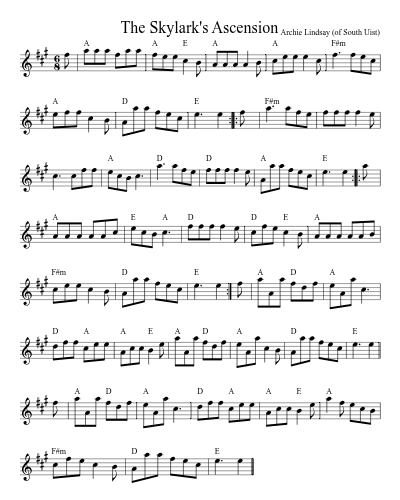 The Skylark's Ascension (Version 3) sheet music preview