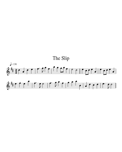 The Slip (Version 2) sheet music preview