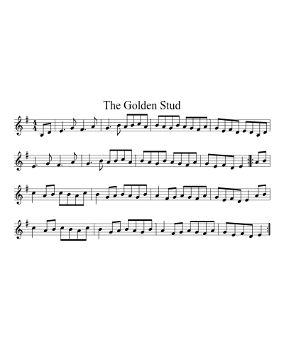 The Golden Stud sheet music preview