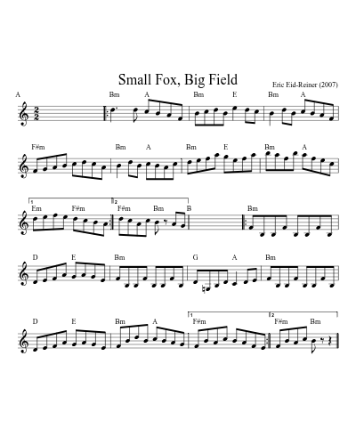 Small Fox, Big Field