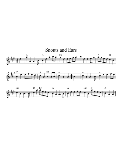 Snouts and Ears (Version 3)