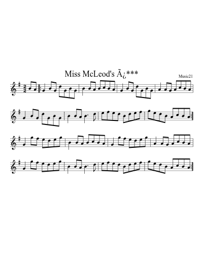 Miss McLeod's Ã¿***