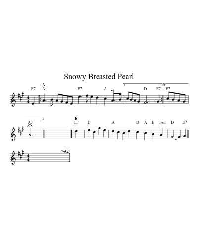 Snowy Breasted Pearl (Version 4)