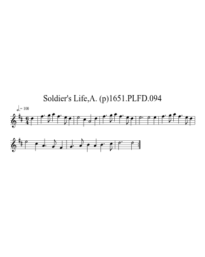 Soldier's Life,A. (p)1651.PLFD.094 preview