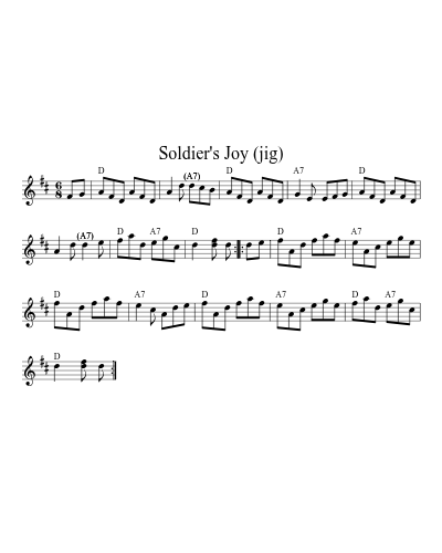Soldier's Joy (jig) (Soldiers Joy) preview