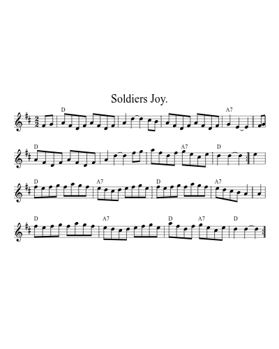 Soldiers Joy. (Version 2)