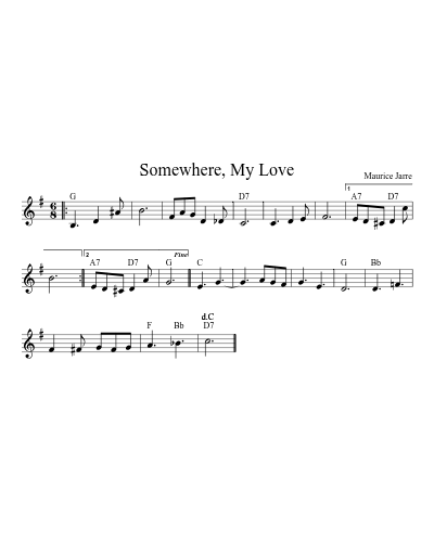 Somewhere, My Love