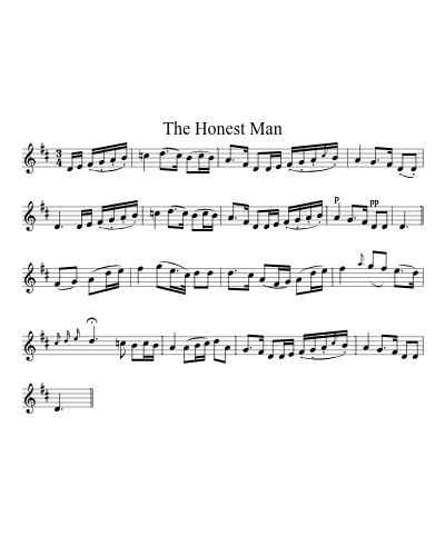 The Honest Man sheet music preview
