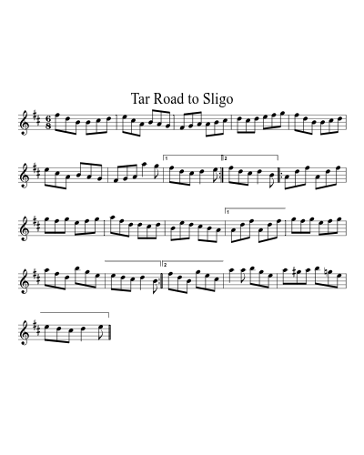 Tar Road to Sligo (Version 3)