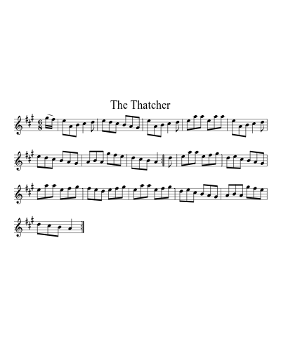 The thatcher (Version 2) sheet music preview