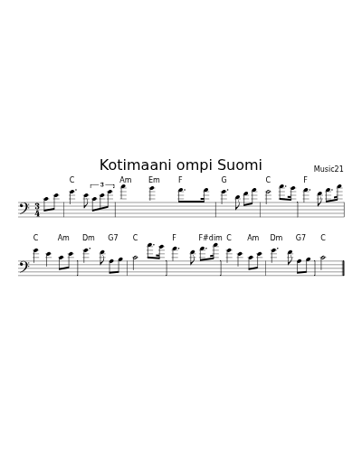 Kotimaani ompi Suomi (Song3)