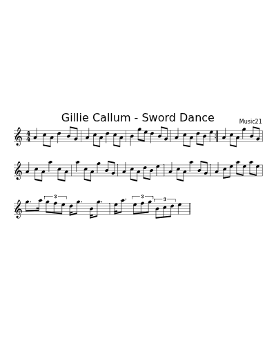 Gillie Callum - Sword Dance