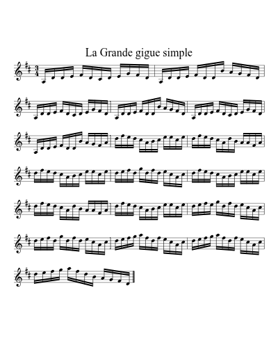 La Grande gigue simple