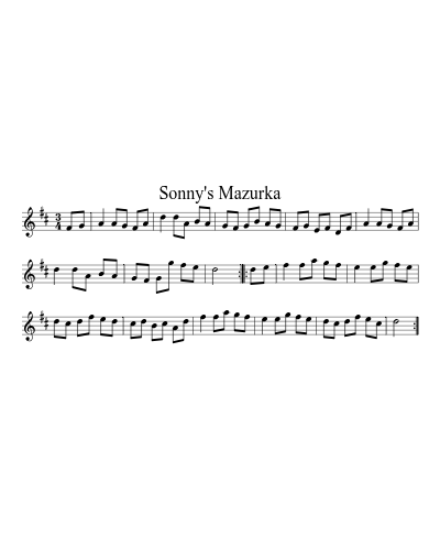 Sonny's Mazurka (Version 3)