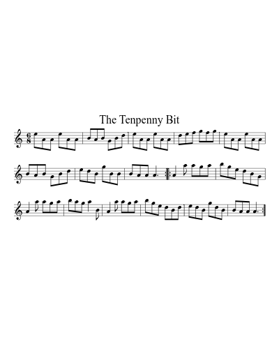 The Tenpenny Bit (Version 3) sheet music preview