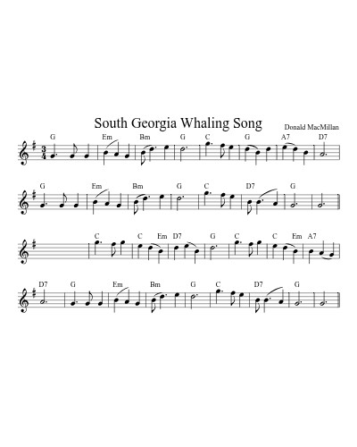 South Georgia Whaling Song preview