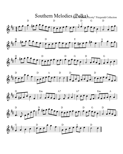 Southern Melodies (Polka) (Version 2) preview