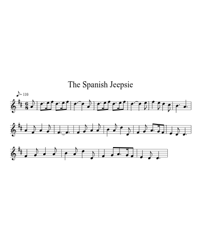 the Spanish Jeepsie (Version 3) sheet music preview