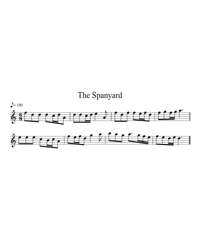 the Spanyard (Version 2) sheet music preview