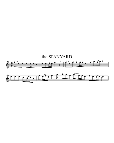 the Spanyard (Version 3) sheet music preview