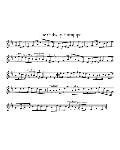 The Galway hornpipe (Version 2) sheet music preview