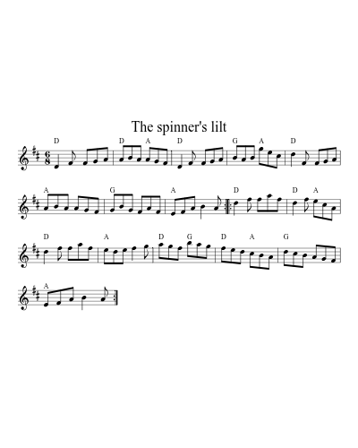 The spinner's lilt (Version 3)