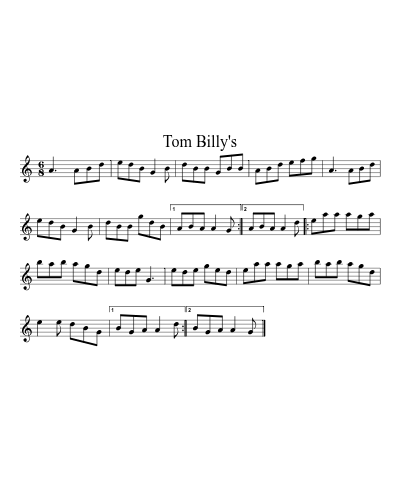 Tom Billy's (Version 2) preview