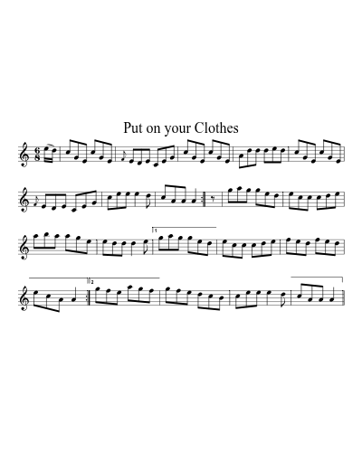 Put on your clothes (Version 2)