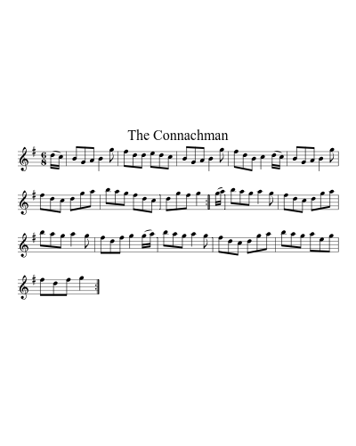 The Connachman sheet music preview