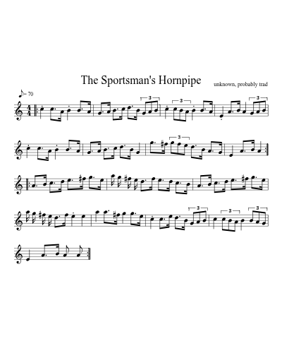 The Sportsman's Hornpipe