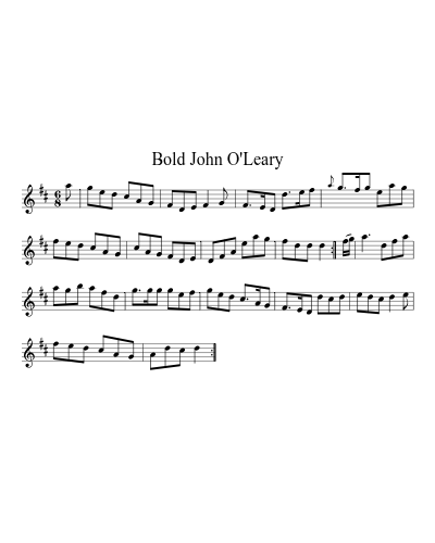 Bold John O'Leary (Version 2)