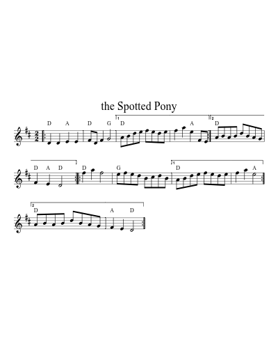 the Spotted Pony (Version 10)