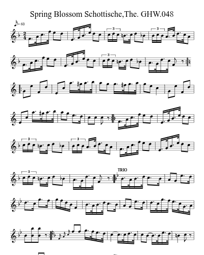 Spring Blossom Schottische,The. GHW.048 (Version 2) preview