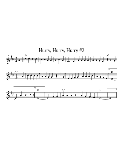 Hurry, Hurry, Hurry #2 (Version 3)