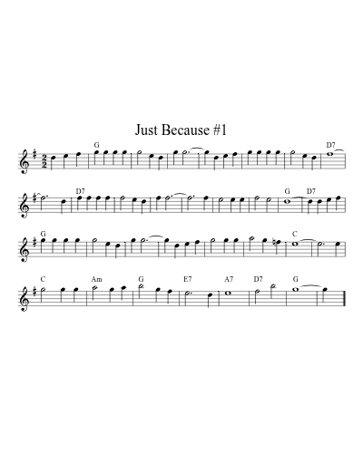 Just Because #1 (Version 3)