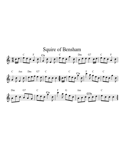 Fair Mand of Whickham (Version 2)