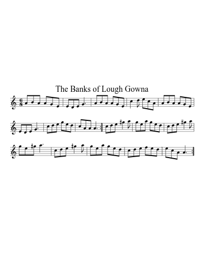 the Banks of Lough Gowna (Version 2)