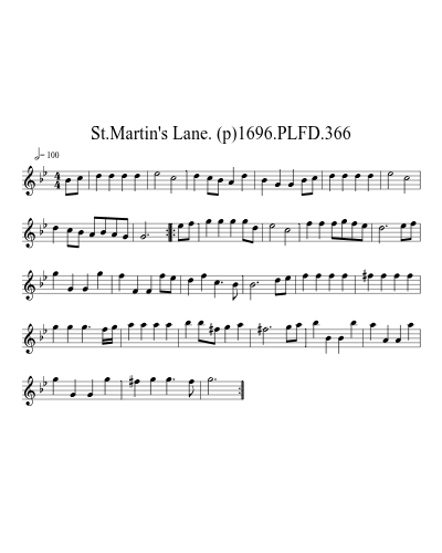 St.Martin's Lane. (p)1696.PLFD.366