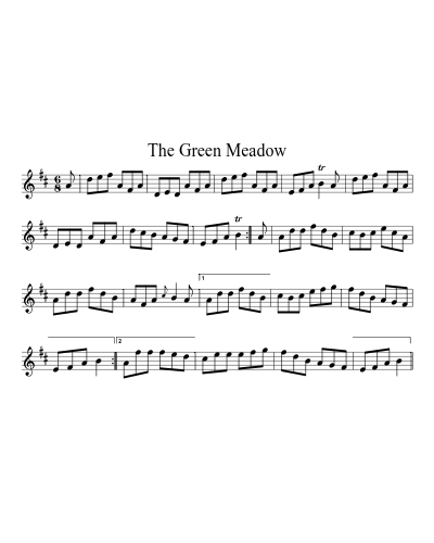 The green meadow (Version 2) sheet music preview