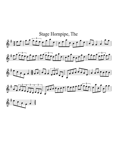 Stage Hornpipe, The