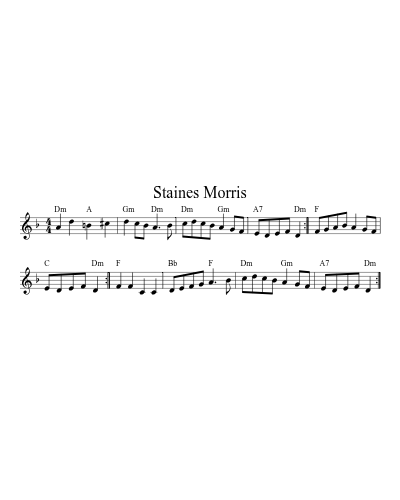 Staines Morris (Version 2)