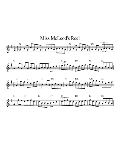 Miss McLeod's Reel