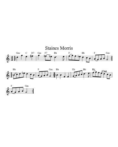 Staines Morris (Version 8)