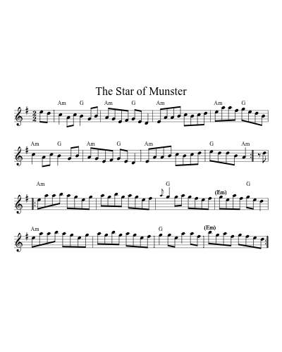 The Star of Munster (Version 12)
