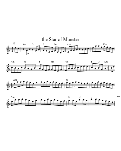 The Star of Munster (Version 13)