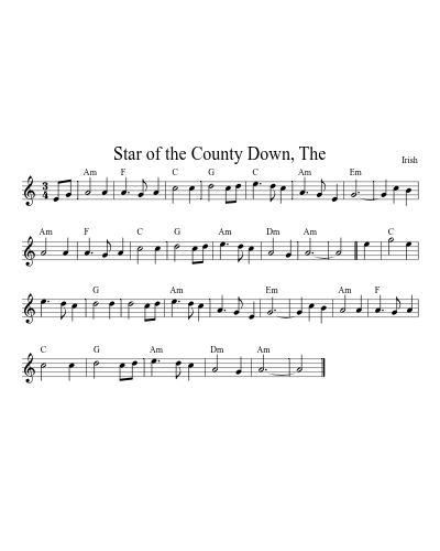 Star of the County Down, The