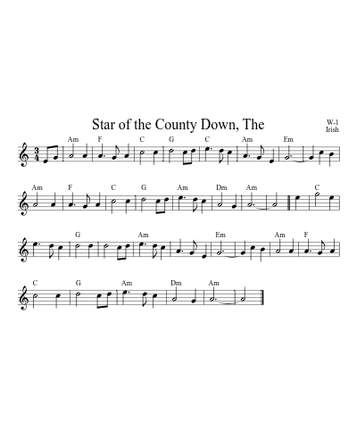 Star of the County Down, The (Version 2)